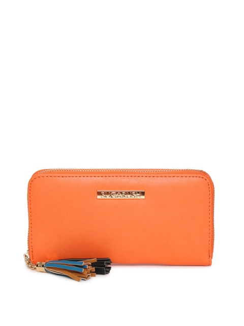 

Sugarush Women Orange Solid Zip Around Wallet