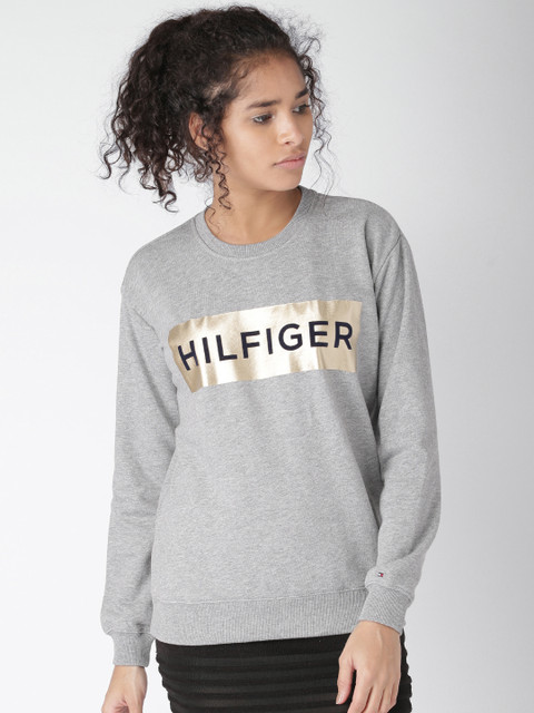 

Tommy Hilfiger Women Grey Printed Sweatshirt