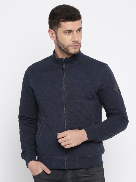 

U.S. Polo Assn. Men Navy Solid Quilted Jacket, Navy blue