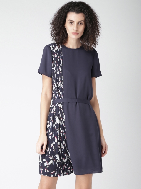 

Tommy Hilfiger Women Navy Blue Printed A-Line Dress