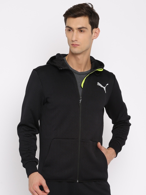 

Puma Men Black Solid Sporty VENT FLEECE Jacket