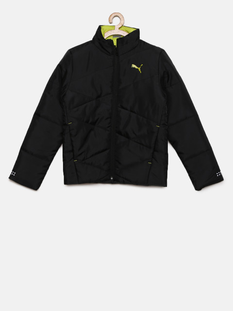 

Puma Boys Black Solid Padded Jacket