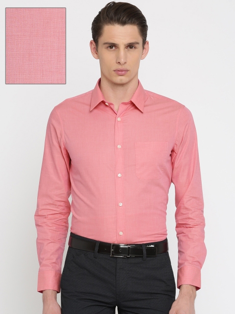 

U.S. Polo Assn. Tailored Men Pink Tailored Fit Solid Formal Shirt