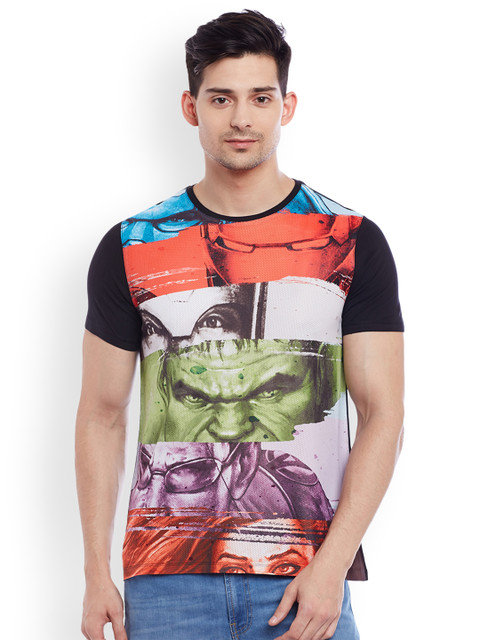 

Marvel by Wear Your Mind Men Multicoloured Printed Round Neck T-shirt, Multi