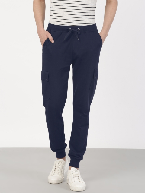 

ether Men Navy Cargo Joggers, Navy blue
