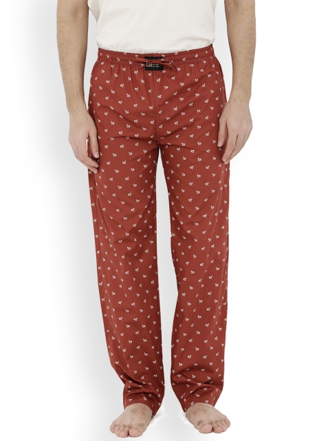 

London Bee Rust Brown Printed Pyjamas MPLB0100