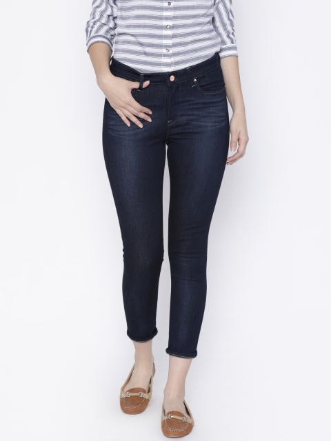 

Lee Women Blue Slim Fit High-Rise Clean Look Stretchable Jeans