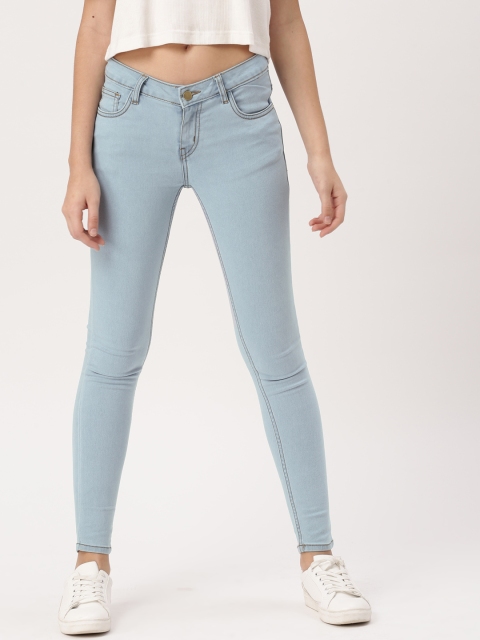 

DressBerry Women Blue Skinny Fit Mid-Rise Clean Look Stretchable Jeans