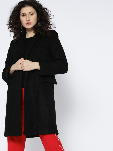 

MANGO Black Longline Coat