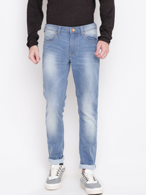 

United Colors of Benetton Men Blue Skinny Fit Mid-Rise Clean Look Stretchable Jeans