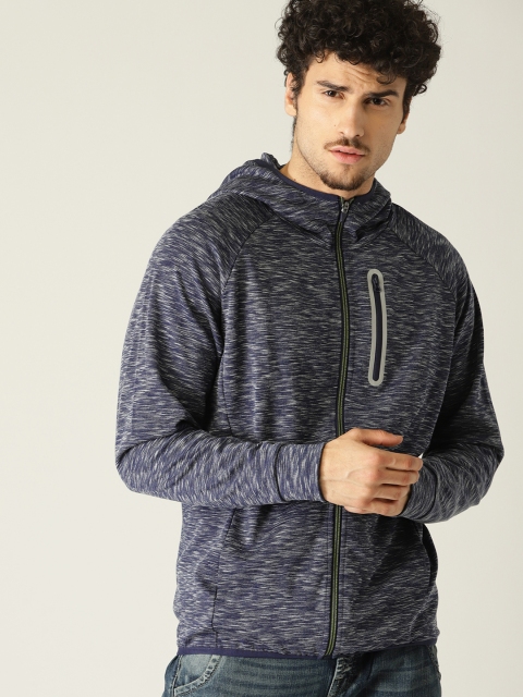 

United Colors of Benetton Men Blue Self-Design Tailored Jacket