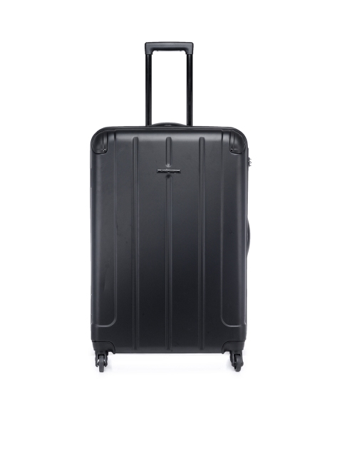 

Teakwood Leathers Unisex Black Large Trolley Bag
