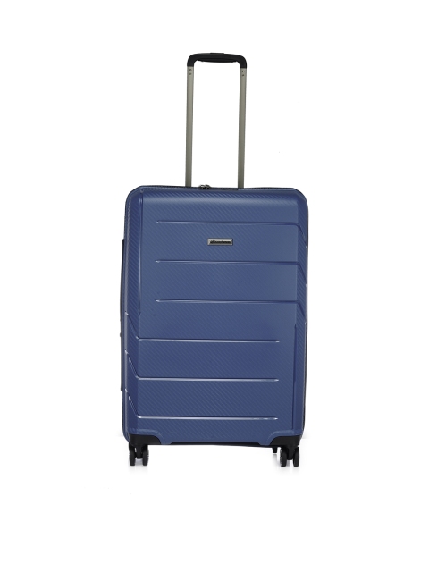

Teakwood Leathers Unisex Teal Blue Medium Trolley Bag