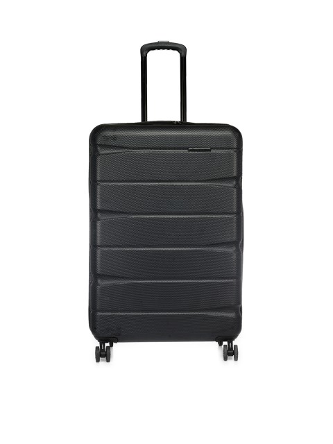 

Teakwood Leathers Unisex Black Large Trolley Bag