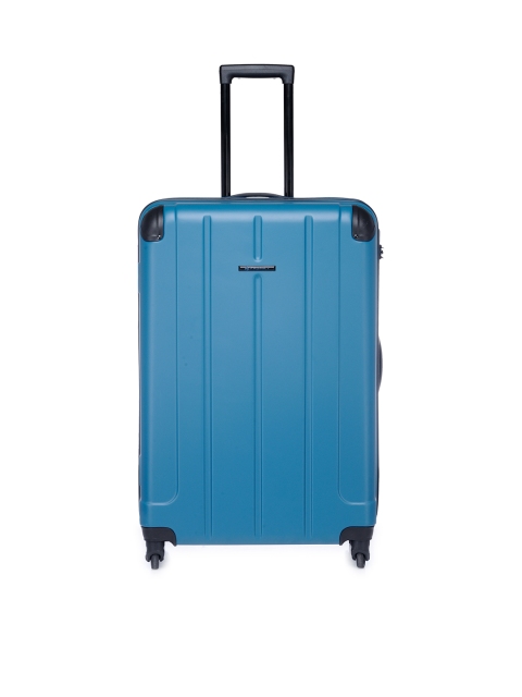 

Teakwood Leathers Unisex Teal Blue Large Trolley Bag