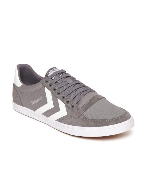 

hummel Unisex Grey Slimmer Stadil Suede Sneakers