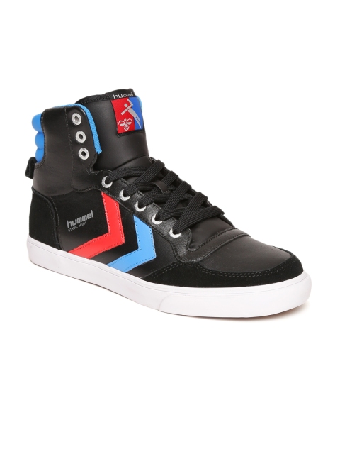 

hummel Unisex Black Stadil High Suede Sneakers