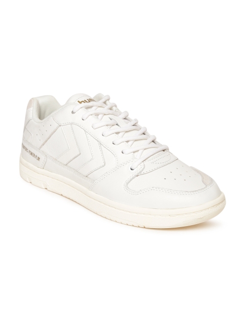 

hummel Unisex White Suede Pernfors Power Play Sneakers