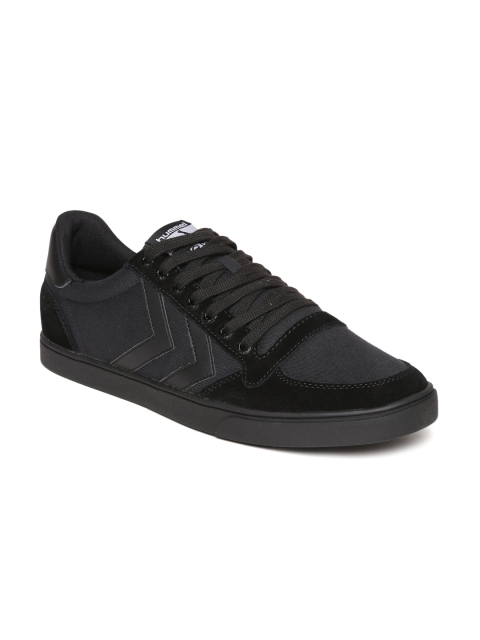 

hummel Unisex Black & Charcoal Grey Stockholm Summer Sneakers