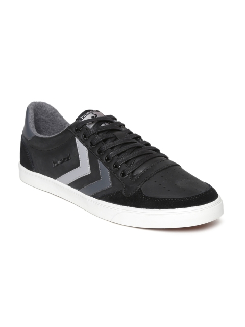 

hummel Unisex Black Slimmer Stadil Duo Oiled Sneakers