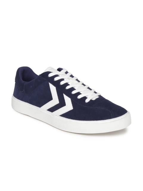

hummel Unisex Navy Blue Diamant Suede Sneakers