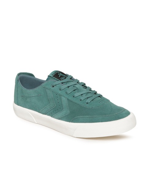 

hummel Unisex Green Stockholm Suede Low Sneakers
