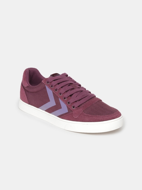 

hummel Women Burgundy Slimmer Stadil Herringbone Sneakers