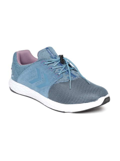 

hummel Unisex Blue Terrafly Np Leather Running Shoes