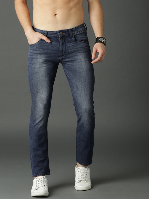 

Roadster Men Blue Skinny Fit Mid-Rise Clean Look Stretchable Cropped Jeans