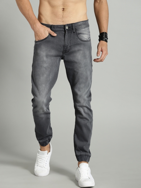

Roadster Men Grey Jogger Mid-Rise Clean Look Stretchable Jeans