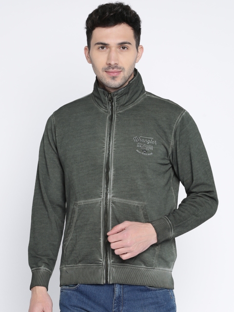 

Wrangler Men Grey Solid Sweatshirt
