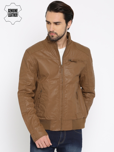 

Wrangler Men Brown Solid Bomber