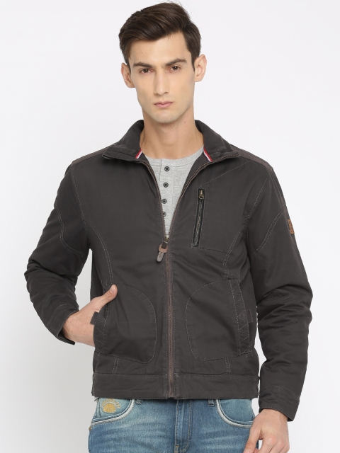 Wrangler Men Brown Solid Padded Jacket available at myntra for Rs.2118