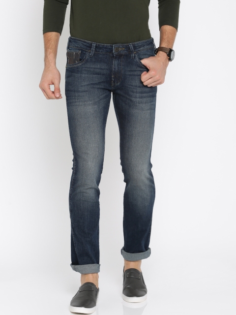 

Wrangler Men Blue Slim Fit Low-Rise Clean Look Stretchable Jeans