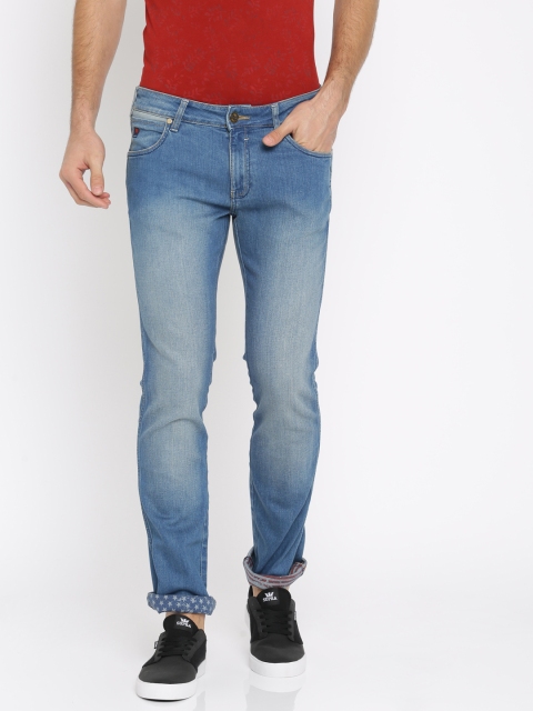 

Wrangler Men Blue Slim Fit Low-Rise Clean Look Stretchable Jeans