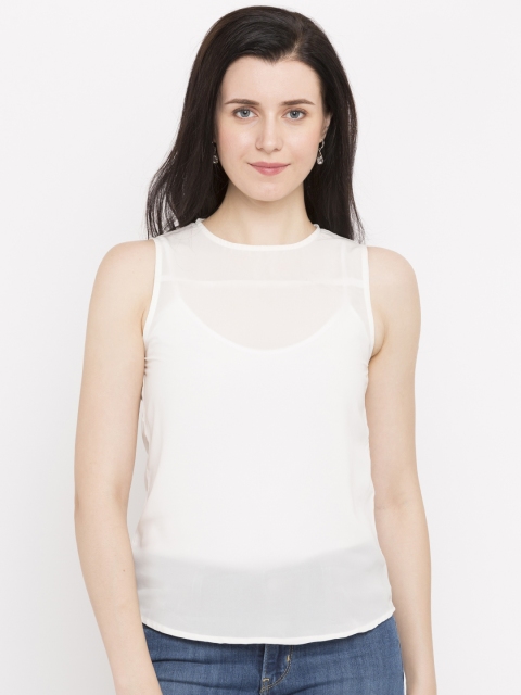 

Jealous 21 Women Off-White Solid Top