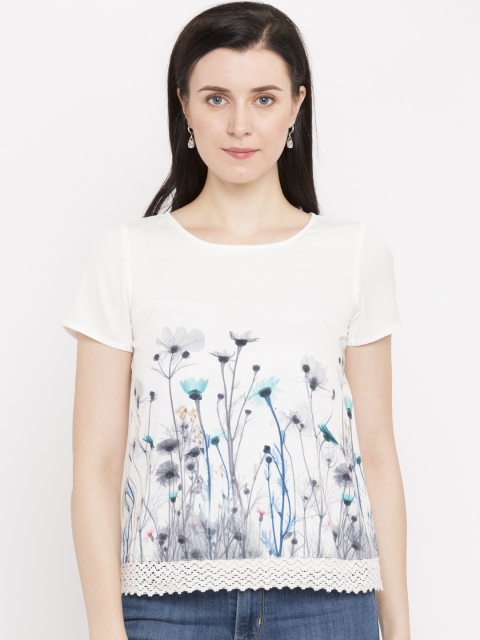 

Jealous 21 Women Off-White Printed Top