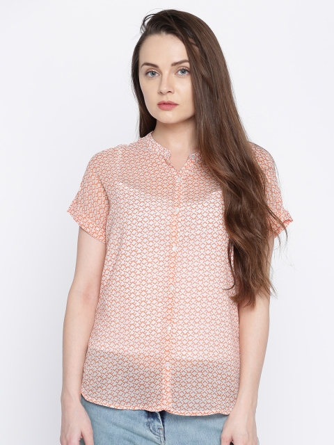 

Jealous 21 Women Red Printed Shirt Style Top