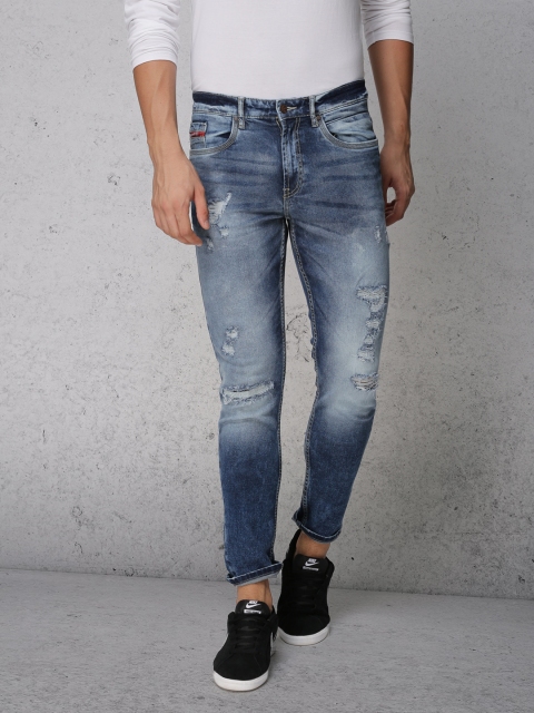 

Ecko Unltd Men Blue Slim Fit Mid-Rise Mildly Distressed Stretchable Jeans