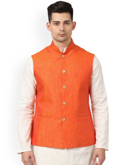 

ethnix by Raymond Orange Nehru Jacket