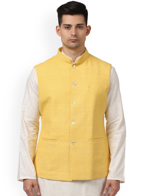 

ethnix by Raymond Yellow Nehru Jacket