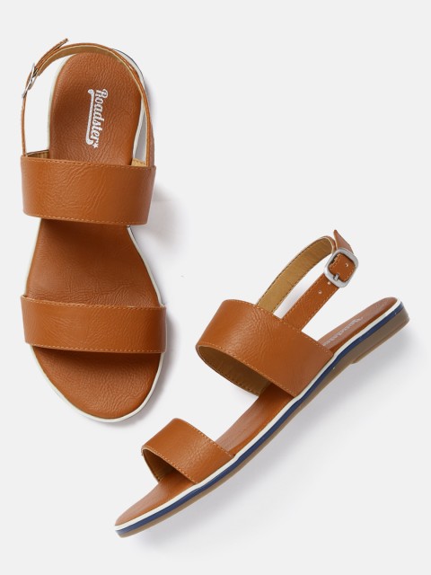 

Roadster Women Tan Solid Synthetic Flats