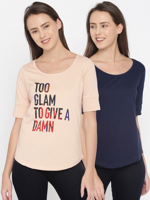 

DressBerry Women Pack of 2 T-shirts, Navy blue