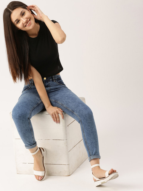 

DressBerry Women Blue Skinny Fit Mid-Rise Clean Look Stretchable Jeans