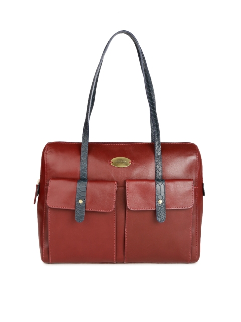 

Hidesign Maroon Leather Shoulder Bag
