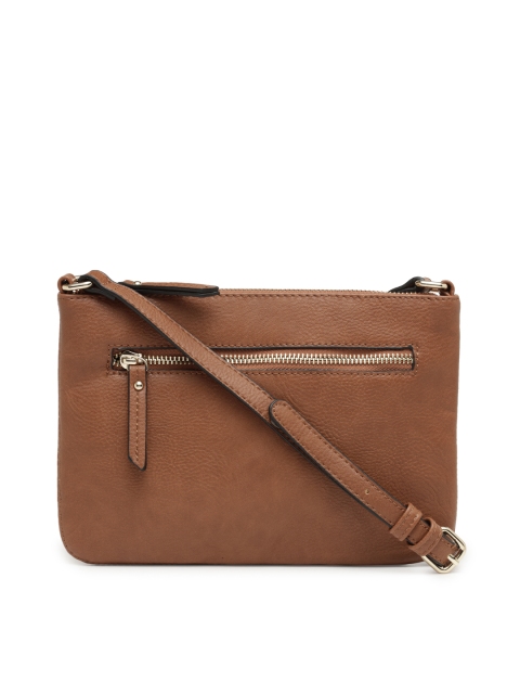 

FOREVER 21 Tan Brown Solid Sling Bag