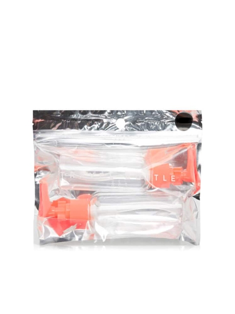 

FOREVER 21 Set of 2 Transparent Travel Bottles, Orange