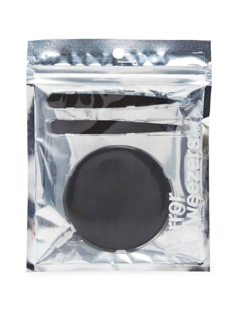 

FOREVER 21 Black Set of 2 Tweezers & Mirror Set