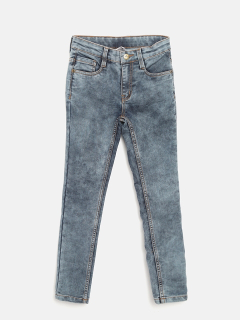 

YK Boys Blue Mid-Rise Clean Look Stretchable Jeans