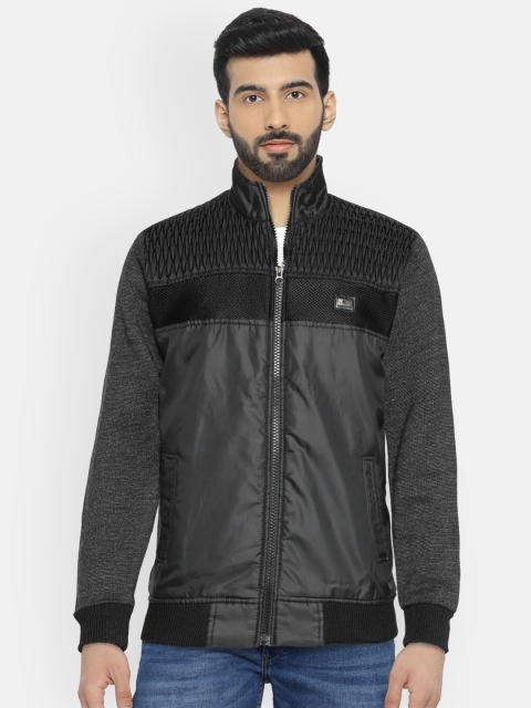 

Fort Collins Men Black Solid Bomber Jacket